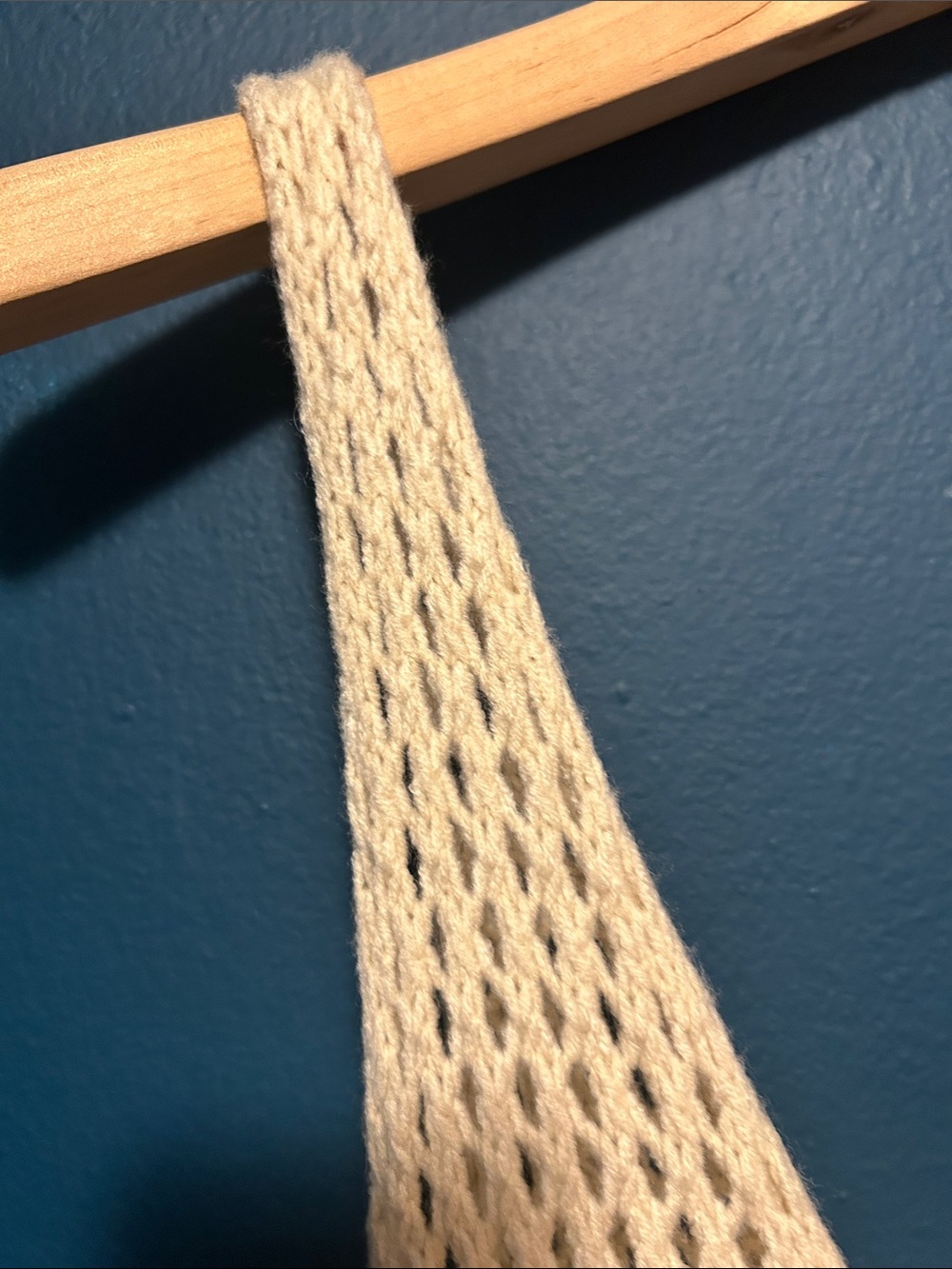 Anthropologie Cream Open-Knit Crochet Vest - Picture 7 of 8